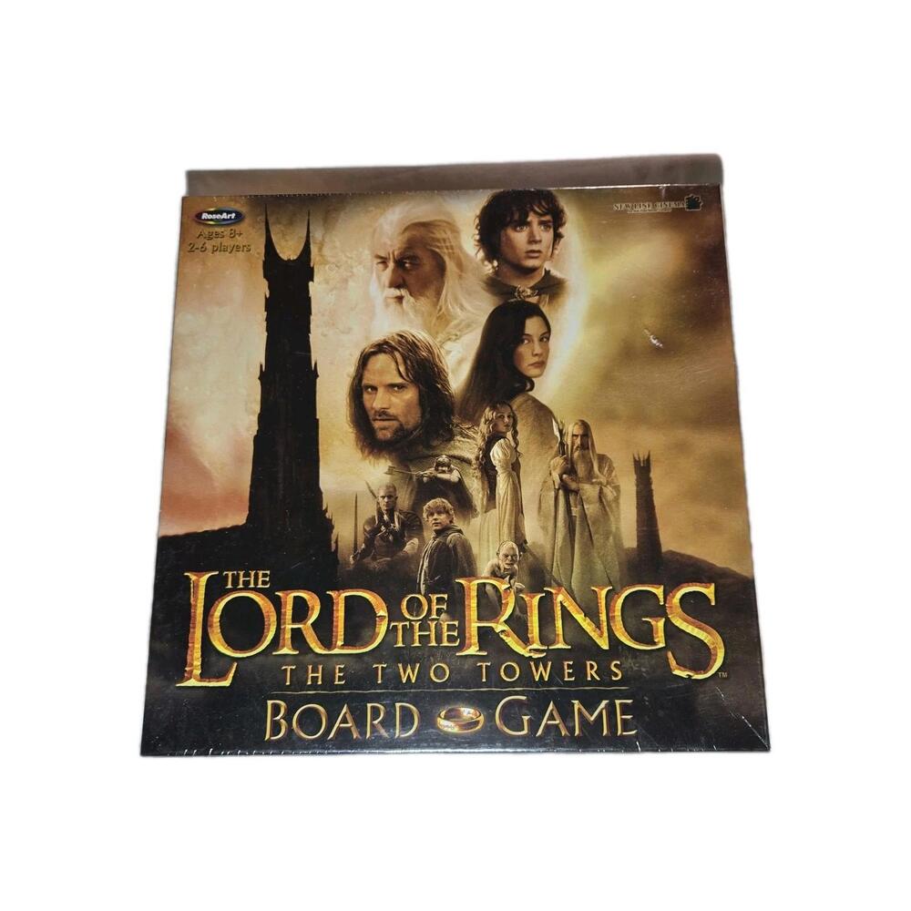 Lord of The Rings The Two Towers Board Game Rose Art 2003 New
